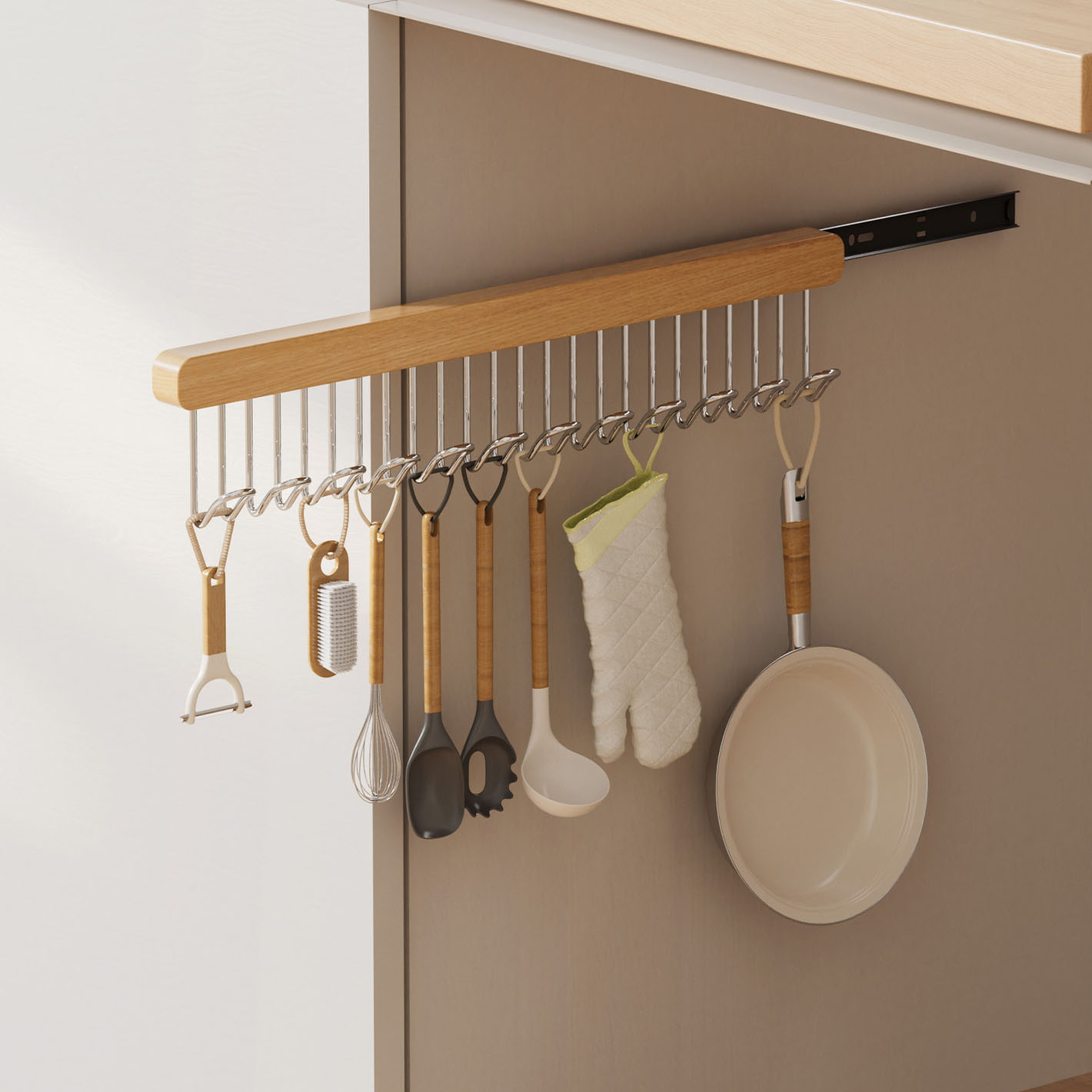 Furniture Hardware Accessories - 1pcs Wall Mounted Clothes Hanger 8/12