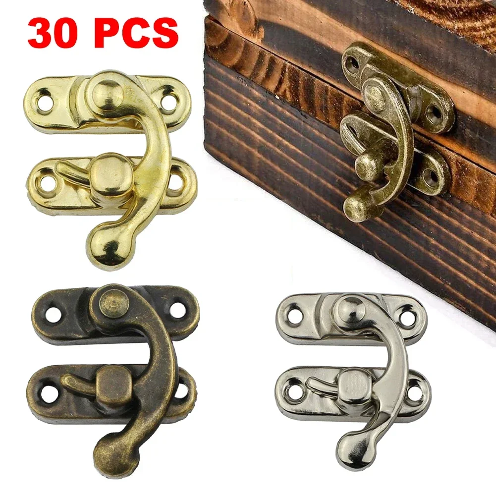 Furniture Hook Hardware - 30 Pcs Small Antique Metal Lock