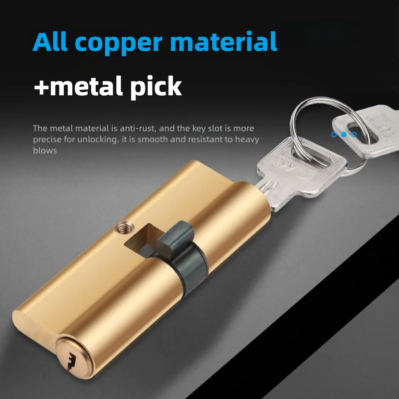 Furniture Joinery Hardware - Brass Door Cylinder Lock Set/Home Furniture