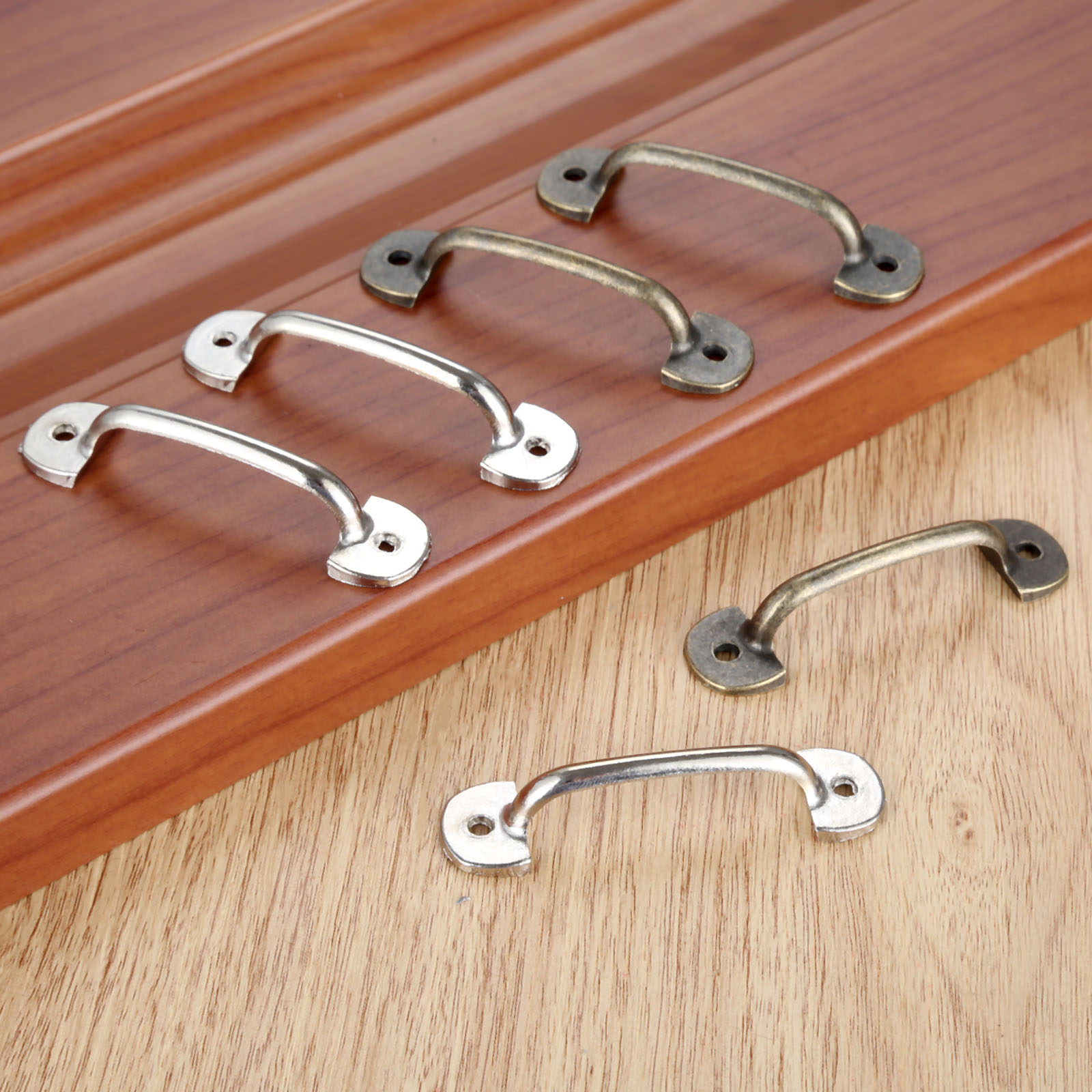 Furniture Hardware Vintage - 5pcs/lot Alloy Handles w/screws Antique Bronze/Silver