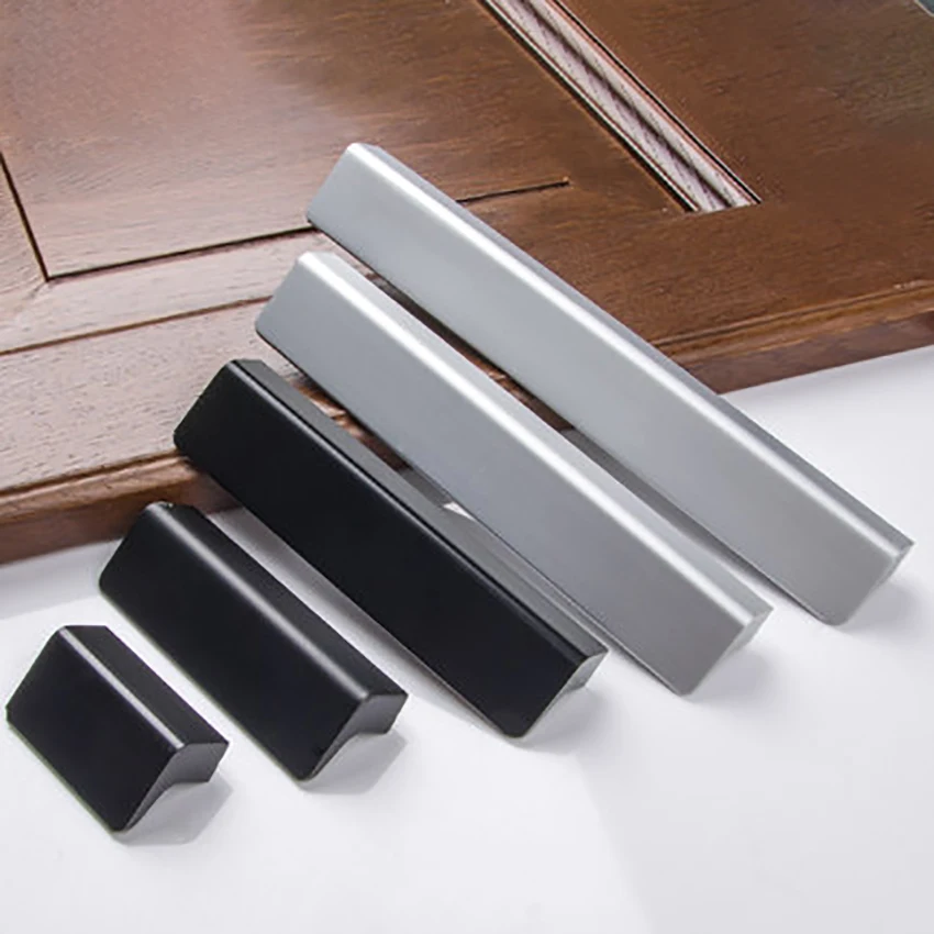 Furniture Hardware Vintage - Aluminum Alloy Cabinet Drawer Pulls Black