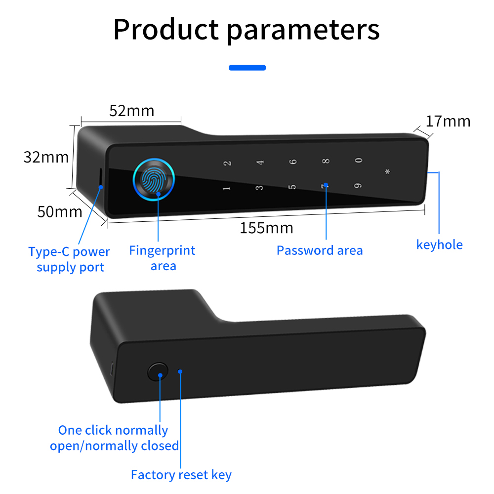 Minimalist Electronic Fingerpr - Furniture Home Hardware ulasan dan harga