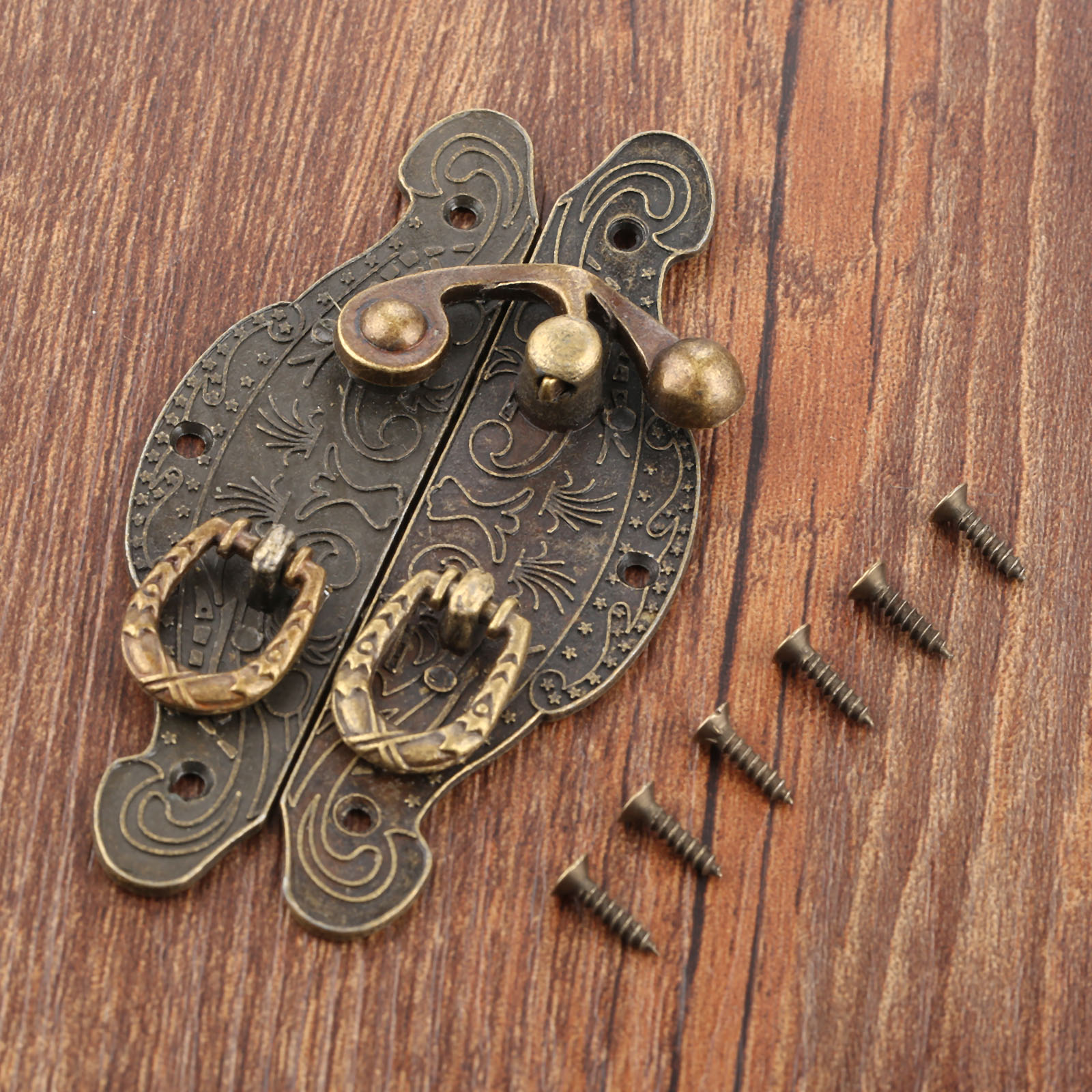 1PC Antique Box Latch Hasp Vin - Furniture Hook Hardware ulasan dan harga
