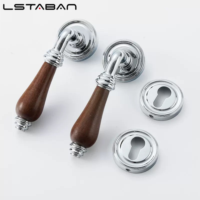 Euro Walnut Wood Handle Door L - Furniture Hardware Accessories ulasan dan harga