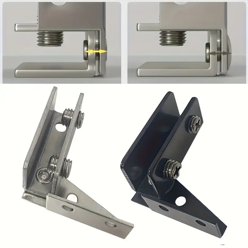 2pcs Non-Perforated Glass Door - Furniture Hardware Display ulasan dan harga