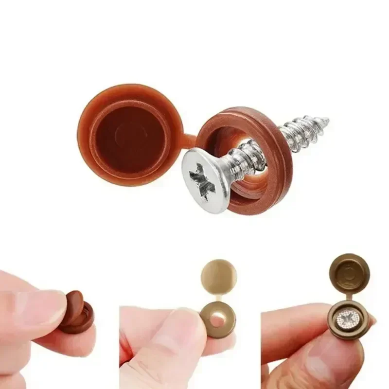 Hinged Plastic Screw Cap Cover - Furniture Hardware Hinges ulasan dan harga