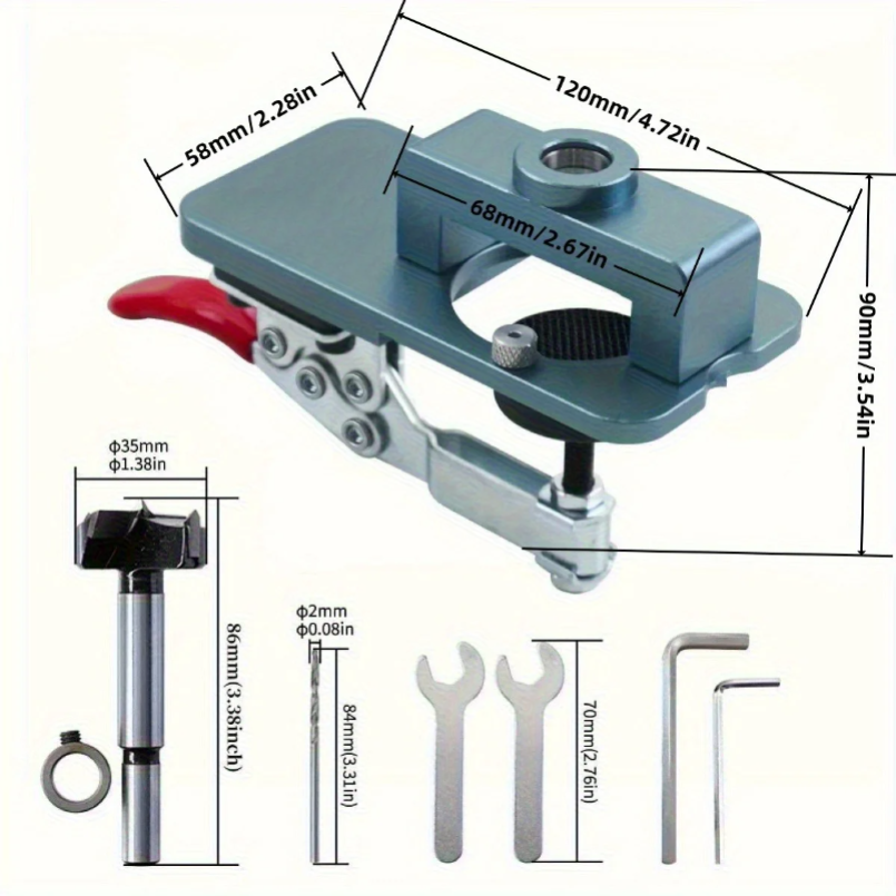 35mm Hinge Jig - Precise Borin - Furniture Hardware Hinges ulasan dan harga