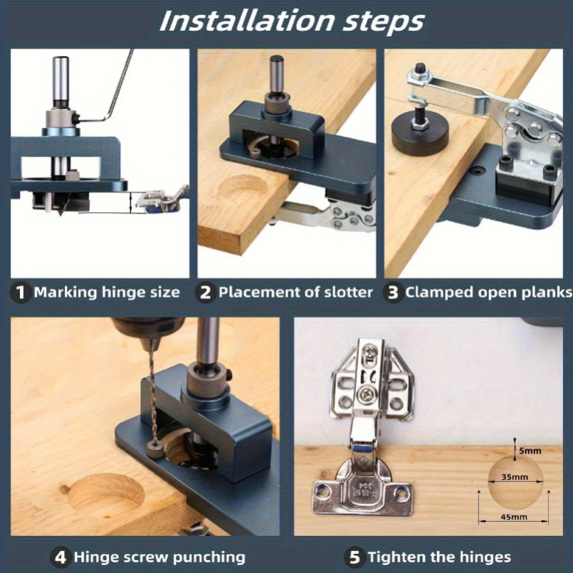 35mm Hinge Jig - Precise Borin - Furniture Hardware Hinges ulasan dan harga