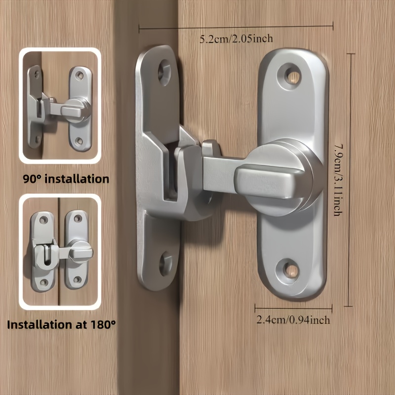 90/180 Degree Flip Door Lock A - Furniture Joinery Hardware ulasan dan harga