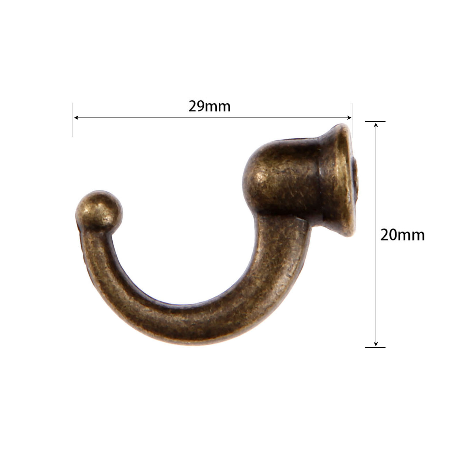 20pcs 29*20*12mm Antique Bronz - Furniture Hook Hardware ulasan dan harga
