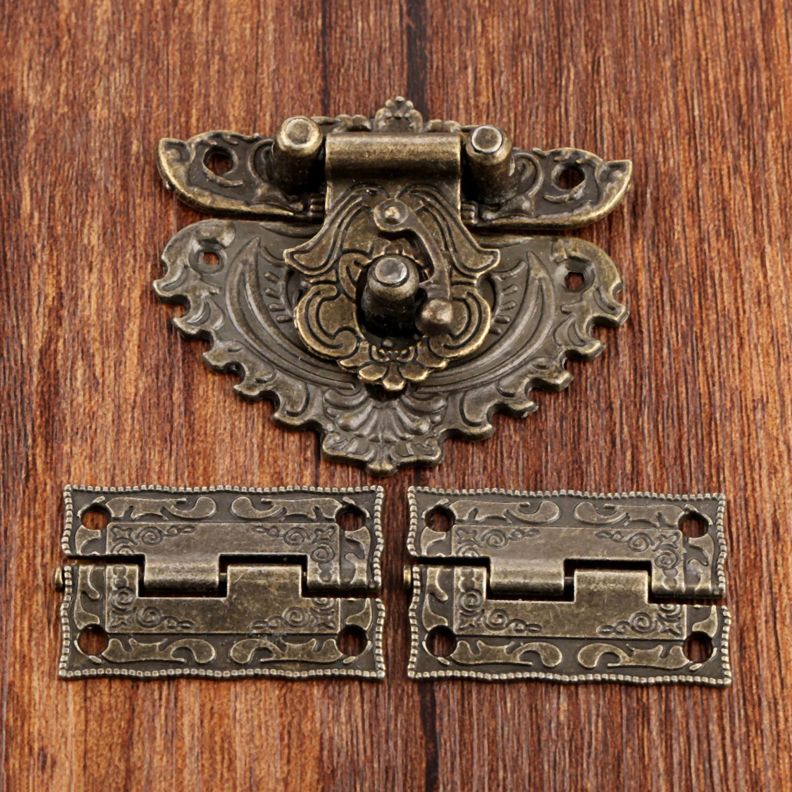 3pcs/set Antique Bronze Padloc - Furniture Hardware Hinges ulasan dan harga