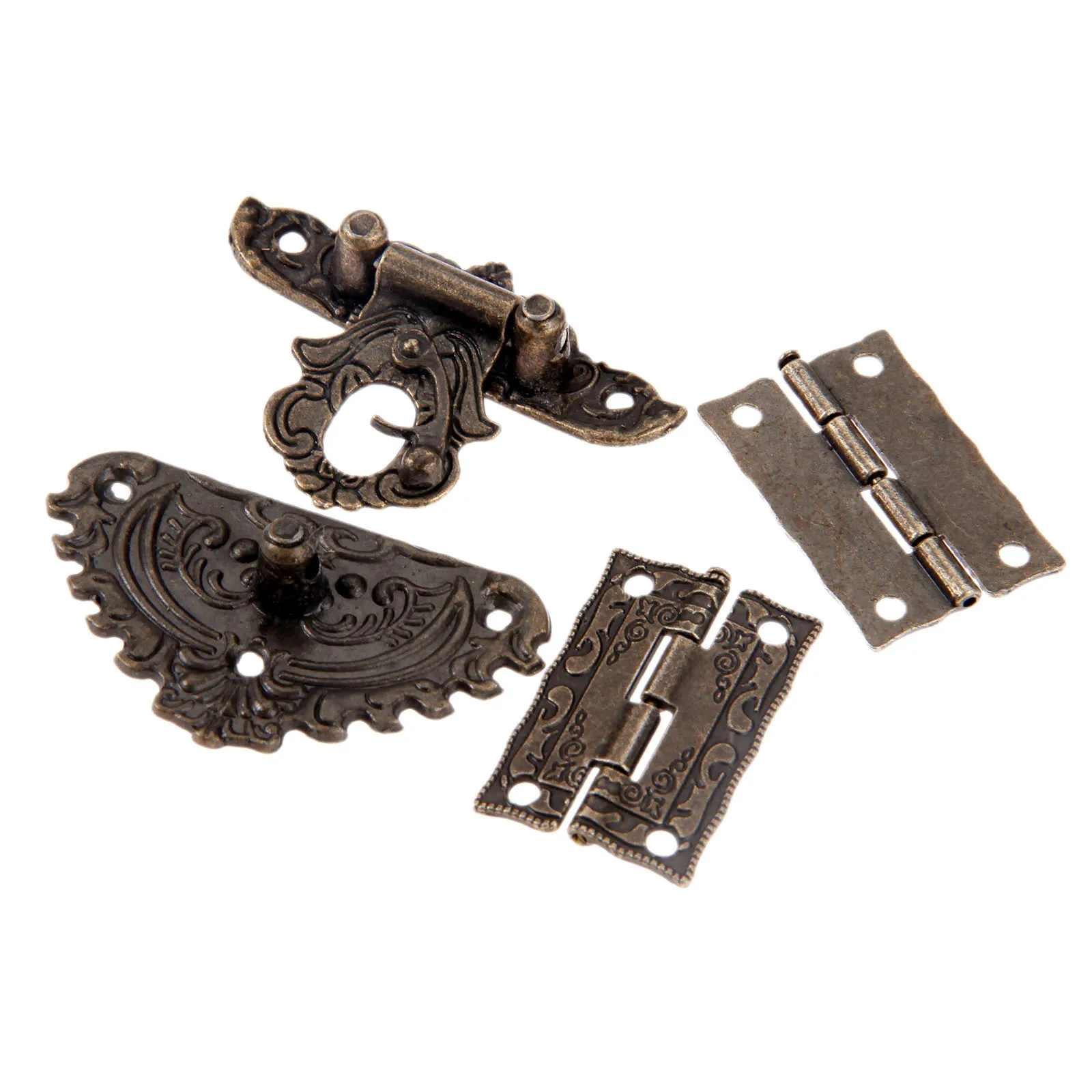 3pcs/set Antique Bronze Padloc - Furniture Hardware Hinges ulasan dan harga