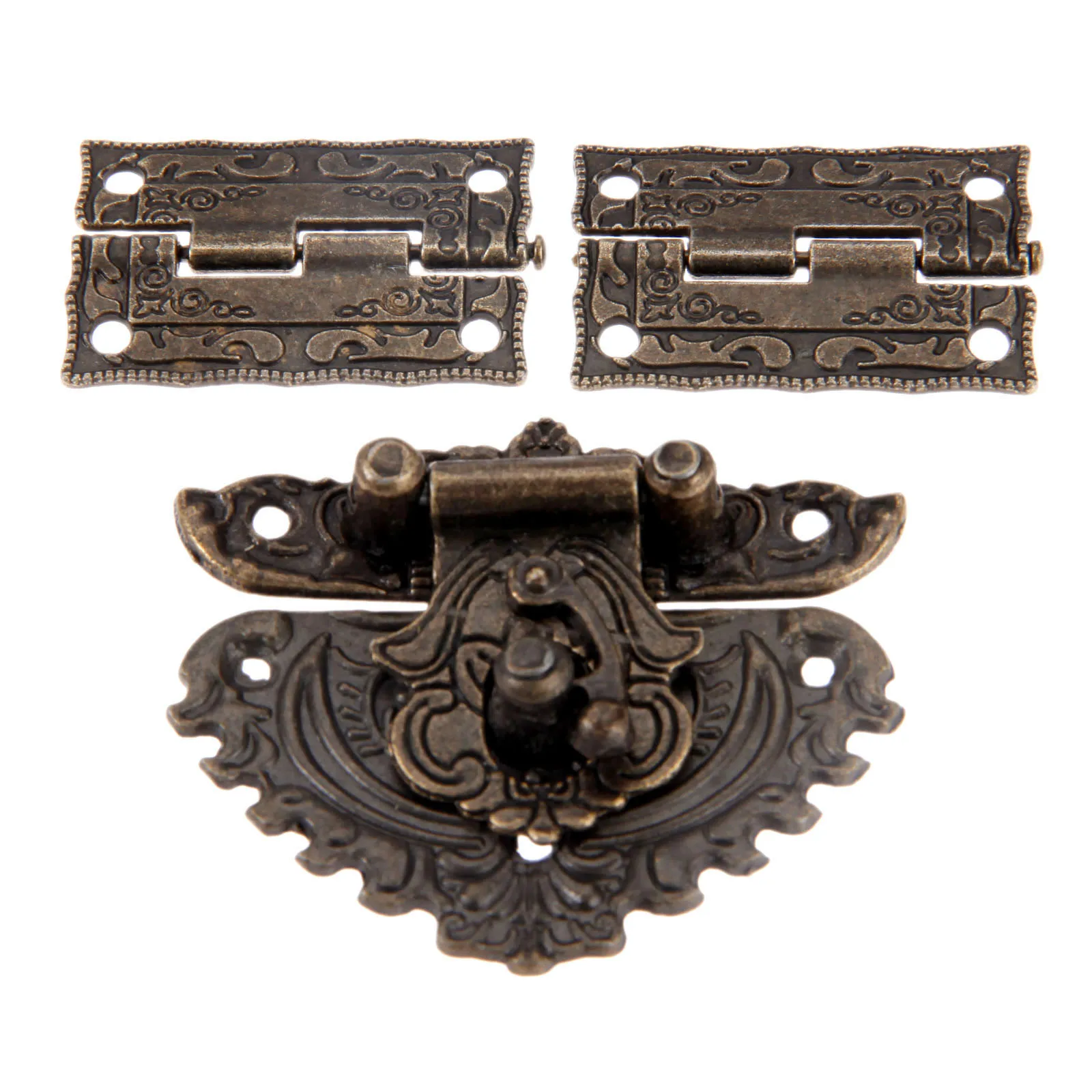 3pcs/set Antique Bronze Padloc - Furniture Hardware Hinges ulasan dan harga