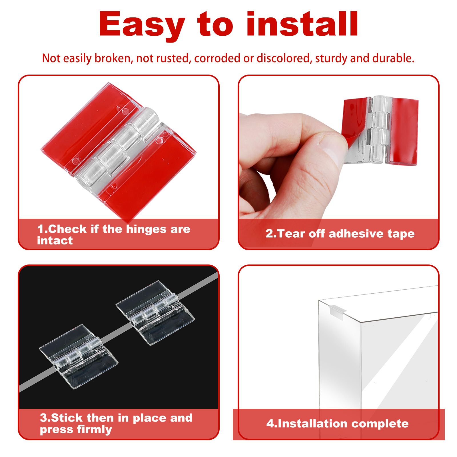 10/20Pcs Folding Hinges Acryli - Furniture Hardware Hinges ulasan dan harga