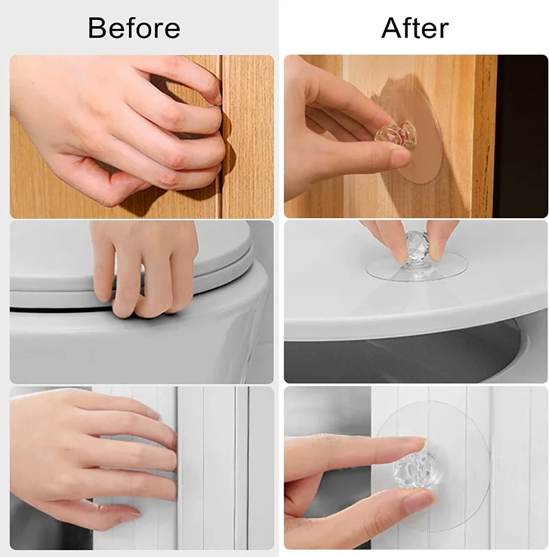 2/10Pcs Punch-free Drawer Knob - Furniture Hardware Jig ulasan dan harga